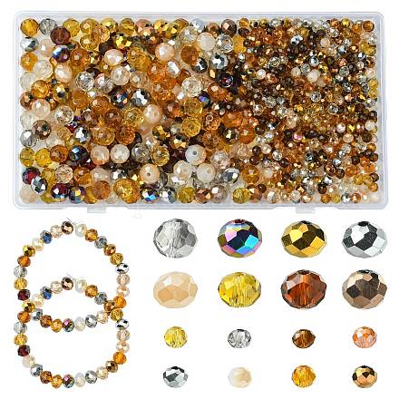 1000шт стеклянные бусины GLAA-CJC0001-24D-1