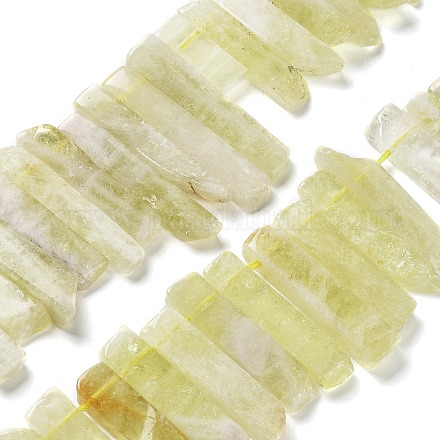 Natural Lemon Quartz Beads Strands G-L551B-18-1