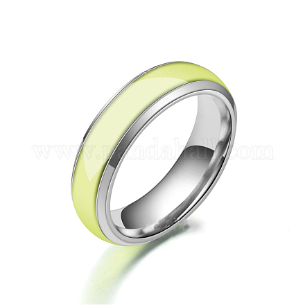 Светящееся 304 плоское кольцо из нержавеющей стали с простой полосой LUMI-PW0001-117F-02-1