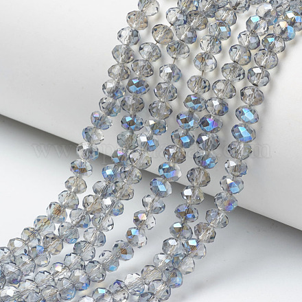 Chapelets de perles en verre électroplaqué EGLA-A034-T4mm-I18-1