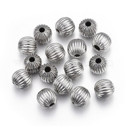 Perles ondulées en 304 acier inoxydable STAS-P218-24-10mm-1