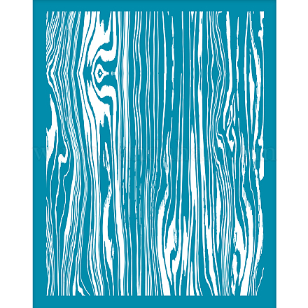 シルクスクリーン印刷ステンシル  木に塗るため  DIYデコレーションTシャツ生地  木目模様  100x127mm DIY-WH0341-310-1