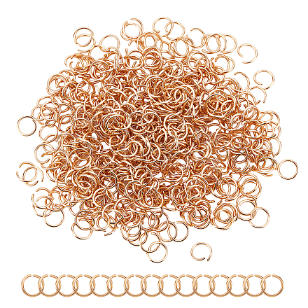 UNICRAFTALE about 500pcs Real 24K Gold Plated Open Jump Rings 304 Stainless Steel O Shape Rings Jewelry Findings for DIY Bracelets Necklaces Jewelry Craft Making STAS-UN0029-62-1