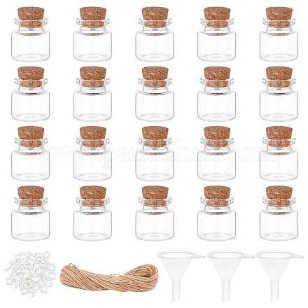 Chgcraft Glas Glas Glasflaschen Perlenbehälter AJEW-CA0001-17-1