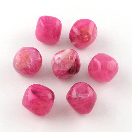 Bicone Imitation Gemstone Acrylic Beads OACR-R024-06-1