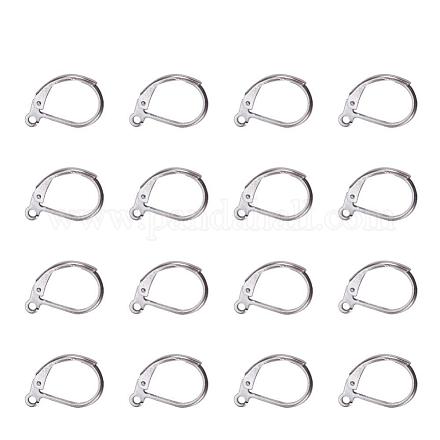 Accessoires de boucle d'oreille de dormeuse en 304 acier inoxydable STAS-L190-14P-1