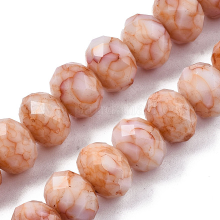 Cuisson opaque de perles de verre peintes EGLA-N006-009C-A15-1