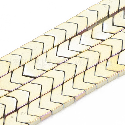 Electroplate Non-magnetic Synthetic Hematite Beads Strands G-T061-133E-1