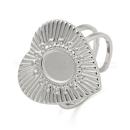 Не тускнеющая нержавеющая сталь 304 с открытым манжетом RJEW-K245-90P-1