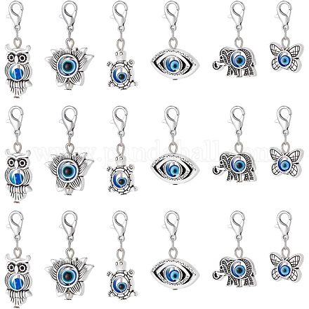 Подвесные украшения от сглаза HJEW-CA0001-37-1