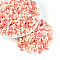 Opaque Acrylic Beads, Teardrop, Salmon, 5x5x3mm, Hole: 1.5mm, about 11630pcs/500g