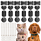 NBEADS 120 Pcs Aluminum Engraving Blank Tags, 40 Pcs Aluminium Pendants with 40 Pcs 304 Stainless Steel Jump Rings and 40 Pcs Iron Ball Chains Metal Stamping Tags for DIY Decorative Craft Pet Tags Set