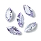 Cubic Zirconia Cabochons, Point Back, Horse Eye, Lilac, 8x4x2mm