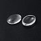 Transparent Glass Cabochons, Oval, 18x13x4mm