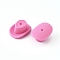 Food Grade Eco-Friendly Silicone Beads, Cowboy Hat, Pink, 20.5x29x14mm, Hole: 2mm