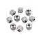 Non-Tarnish 201 Stainless Steel Beads, Column, Cadmium Free & Nickel Free & Lead Free, Rondelle, Stainless Steel Color, 6x5.5mm, Hole: 2mm