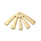 Brass Pendants, Real 18K Gold Plated, Fan, 12.5x20x0.6mm, Hole: 1.4mm