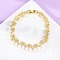 Cherry Brass Micro Pave Clear Cubic Zirconia Link Bracelets for Women, with Plastic Pearl, Cadmium Free & Lead Free, Long-Lasting Plated, Rack Plating, Real 18K Gold Plated, 185mm