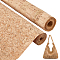 2 Rolls 2 Styles PU Leather Fabric, Handbags, Soft Bags, Sofa Accessories, PeachPuff, 1200x205mm, 1 roll/style