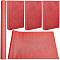 DIY Faux Suede Fabric, with Paper Back, for Book Binding, Velvet Box Making, Indian Red, 1500x430mm