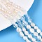 Opalite Nuggets & Cultured Freshwater Pearl Beads Strands, 5.5~12x4.5~9x3.5~9mm, Hole: 0.8mm, Pearl: 6~13x6~9x3.5~7.5mm, Hole: 0.6mm, about 19~21pcs/strand, 6.30~6.69 inch(16~17cm)