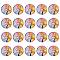 Half Round/Dome Tree Pattern Glass Flatback Cabochons for DIY Projects, Plum, 25x6mm