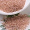 MIYUKI Delica Beads, Cylinder, Japanese Seed Beads, 11/0, (DB0054) Dark Peach Lined Crystal AB, 1.3x1.6mm, Hole: 0.8mm, about 20000pcs/bag, 100g/bag