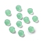 Imitation Austrian Crystal Beads, K9 Glass, Round, Faceted, Medium Aquamarine, 6.5x5mm, Hole: 1mm