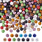 150Pcs 15 Colors Handmade Polymer Clay Beads, Round, Mixed Color, 9~9.5x10mm, Hole: 1.8mm, 10pcs/color
