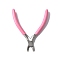 65# Steel Side Cutting Pliers with Plastic Handles, Jewelry Making Tools, Pink, 14x10.3x1.45cm