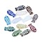 Painted Glass Beads, Fish, Mixed Color, 15x7x4mm, Hole: 1.2mm