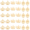 30Pcs 3 Style Tibetan Style Alloy Yoga Theme Pendants, Mixed Shapes, Matte Gold Color, Lead Free & Nickel Free & Cadmium Free, Real 18K Gold Plated, 16.5~20x15~20.5x1.5~4.5mm, Hole: 1~1.5mm, 10pcs/style
