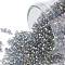 TOHO Round Seed Beads, Japanese Seed Beads, (176) Transparent AB Black Diamond, 11/0, 2.2mm, Hole: 0.8mm, about 1110pcs/bottle, 10g/bottle