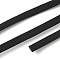 Nylon Elastic Cords, Flat, Black, 4.5mm, about 1.05~1.09 Yards(0.96~1m)/pc