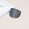 PU Leather Hair Ties, Hair Accessories for Women and Girls, Oval, Gray, 100mm