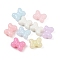 Plastics Beads, Imitation Jelly Beads, Bowknot, Mixed Color, 15.5x14.5x8mm, Hole: 1.5mm, 625pcs/500g