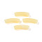 Two Tone Acrylic Beads, Imitation Gemstone Beads, Curved Tube, Light Khaki, 19.5~20x6mm, Hole: 1.6mm