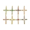 Real 18K Gold Plated Brass Micro Pave Cubic Zirconia Pendants, with Glass and Enamel, Cross, Mixed Color, 41x28x5mm, Hole: 3.4x4.1mm