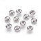 Non-Tarnish 201 Stainless Steel Bead Caps, Apetalous, Stainless Steel Color, 8x2.4mm, Hole: 0.8mm