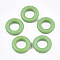 Painted Wooden Linking Rings, Ring, Light Green, 24.5x6mm, Hole: 12mm