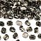 Preciosa® MAXIMA Crystal Fancy Stones, Czech Crystal, 435 34 222 Octagon, Dura Foiling, 40010 Black Diamond, 12x10mm