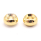 Brass Spacer Beads, Nickel Free, Rondelle, Real 18K Gold Plated, 8x3.5mm, Hole: 2.5mm