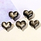 Natural Golden Sheen Obsidian Beads, Heart, 14x17mm