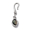 Brass Shell S-Hook Clasps, Snake, Platinum, 36mm