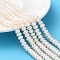 Natural Cultured Freshwater Pearl Beads Strands, Grade 5A+, Rondelle, PeachPuff, 8~9mm, Hole: 0.7~0.8mm, about 69~75pcs/strand, 14.02~15 inch(35.6~38.1cm)