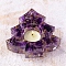 Natural Amethyst & Resin Candle Holder Molds, Christmas Tree, 110x110x31mm, Inner Diameter: 45mm