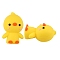 Cartoon Silicone Focal Beads, Duck, Yellow, 25x20x14mm, Hole: 2mm