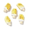 Handmade Porcelain Beads, Famille Rose Porcelain, Ice Cream, Yellow, 15.5x8x6mm, Hole: 1.8mm
