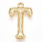 304 Stainless Steel Pendants, Letter Charms, Letter T, 23x14x3mm, Hole: 1.6mm