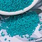 MIYUKI Delica Beads, Cylinder, Japanese Seed Beads, 11/0, (DB0793) Dyed Semi-Frosted Opaque Turquoise Green, 1.3x1.6mm, Hole: 0.8mm, about 10000pcs/bag, 50g/bag